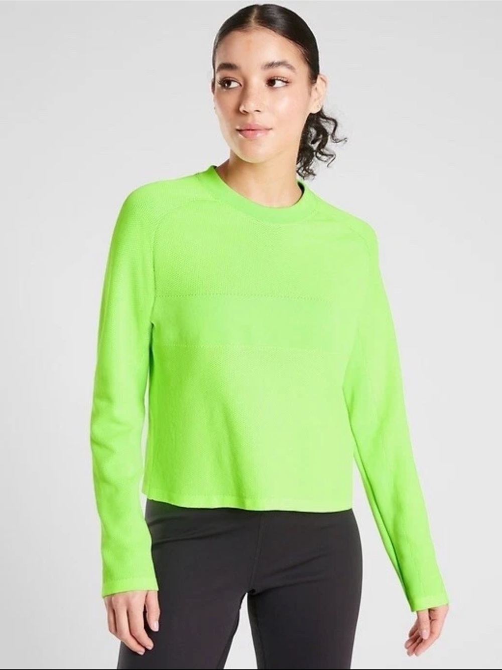 Athleta Turbo sweatshirt in young banana color